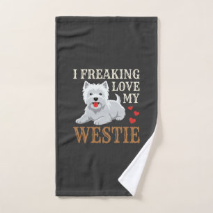 Typographie de l'amour du chien Westie