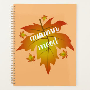 Typographie de l'humeur d'automne feuille d'érable