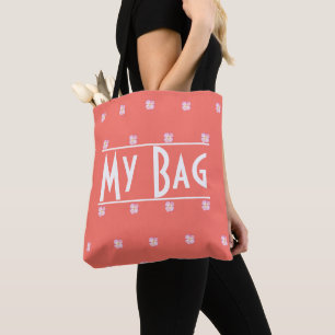 Typographie de ma citation de sac Coral Floral Aqu