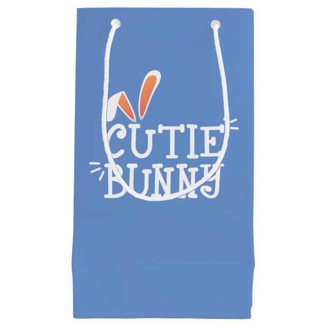 Typographie de Pâques de Bunny Cutie Simple | Sac  (Devant)