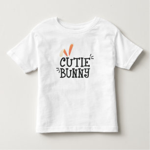 Typographie de Pâques de Cutie Bunny  T-shirt