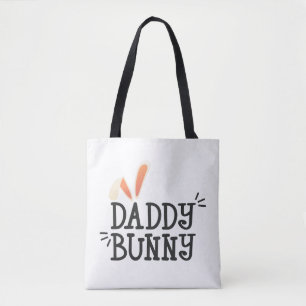 Typographie de Pâques de Daddy Bunny  Sac fourre-t