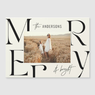 Typographie de photo élégante et moderne de joyeux