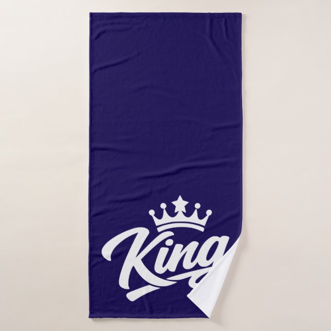 Typographie de Reine avec Couronne (Serviette de bain)