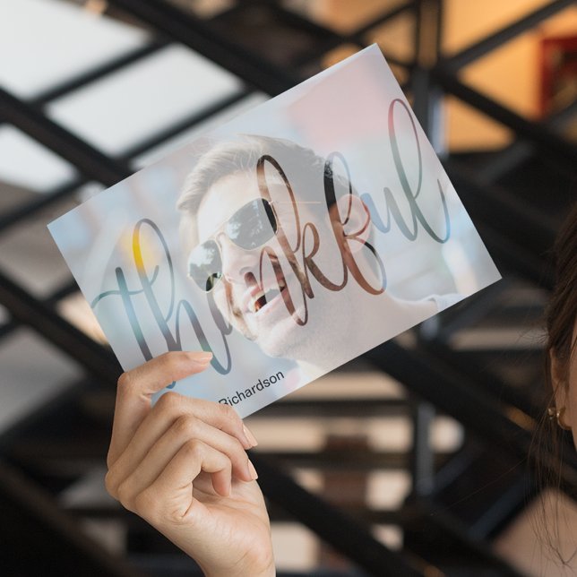 Typographie de remerciement Carte de remerciements (Créateur téléchargé)