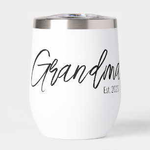 Typographie de script noir année de création grand