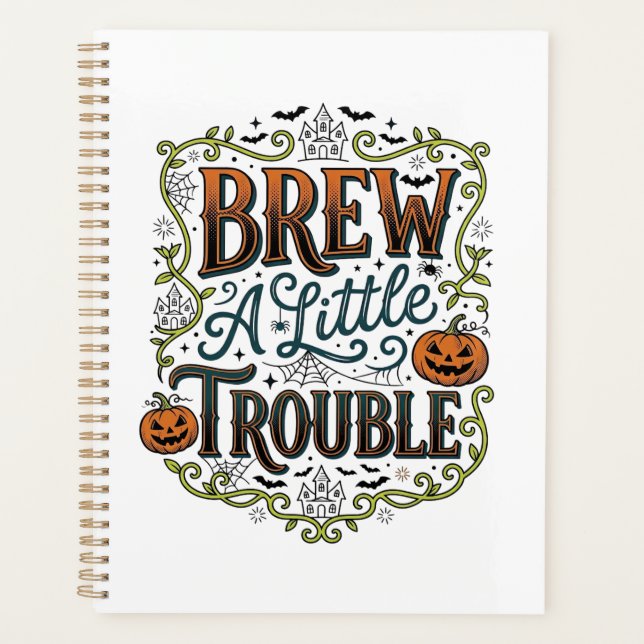 Typographie de sorcière d'Halloween Brasse Un Peu  (Devant)