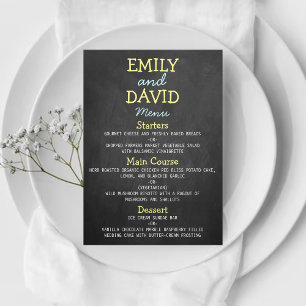 Typographie de tableau moderne Mariage Cartes de m