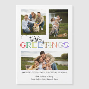 Typographie de voeux de vacances colorés 3-Photo