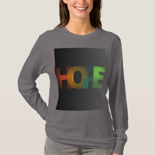 Typographie d'HOPE colorée T-shirt