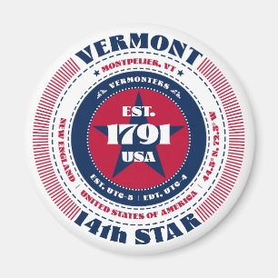 Typographie du Cercle Vermont Magnet souvenir