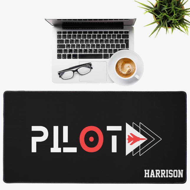 Typographie du pilote cool et avion à réaction, si (Créateur téléchargé)