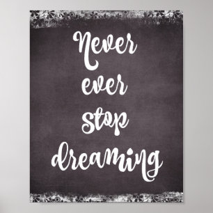 Typographie du tableau de bord : Citation de rêve