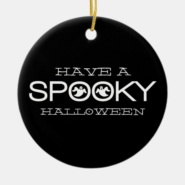 Typographie éffrayante Ornement Halloween (Devant)