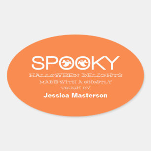 Typographie éffrayante Stickers de cuisson Hallowe