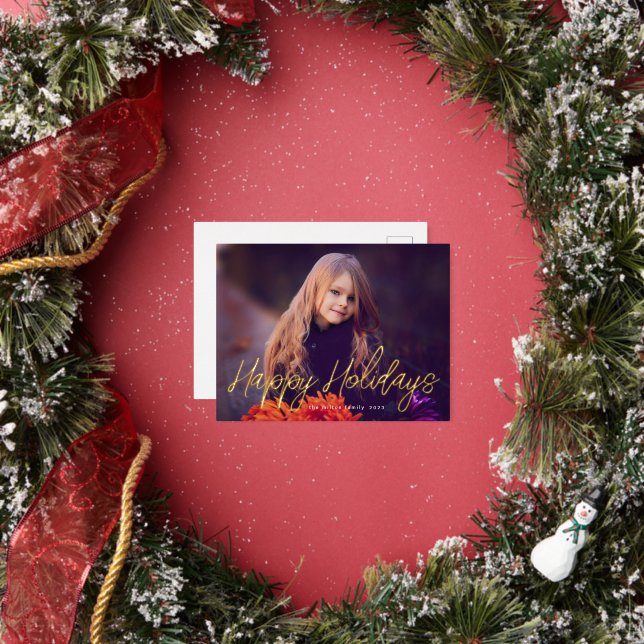 typographie élégante script photo joyeuse carte de (Insitu)