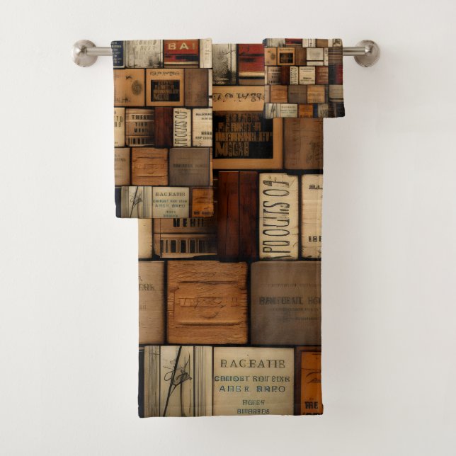 Typographie en bois et collage d'art 2 (En situation)