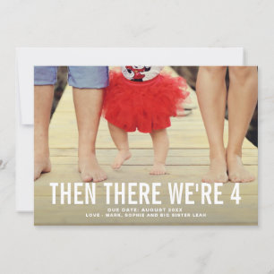 Typographie en gras Faire-part de grossesse