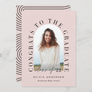 Typographie géométrique moderne diplôme d'arc phot