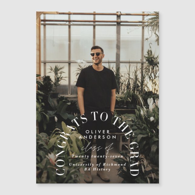 Typographie géométrique moderne diplôme d'arc phot (Devant)