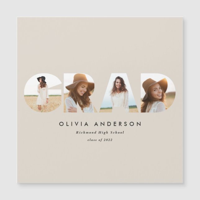 Typographie géométrique moderne diplôme d'arc phot (Devant)