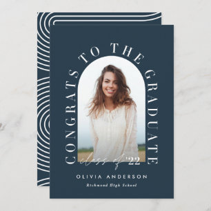 Typographie géométrique moderne diplôme d'arc phot