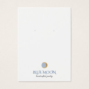 Typographie Gold Moon à oreille bijoux carte d'aff