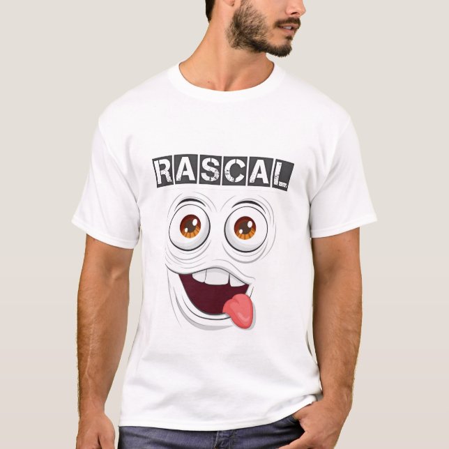 Typographie Gras Rascal T-Shirt Attitude Joueuse T (Devant)