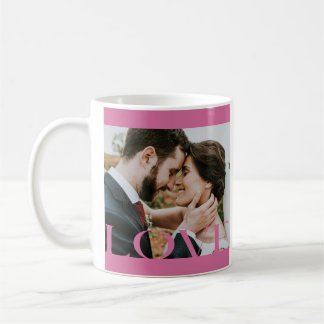 Typographie LOVE Frame Design La tasse des amoureu