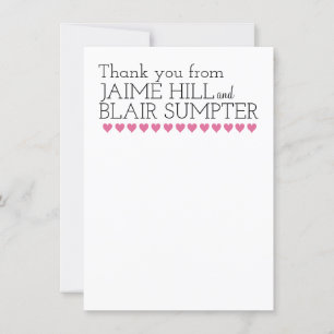 Typographie Merci Coeur Graphique contemporain