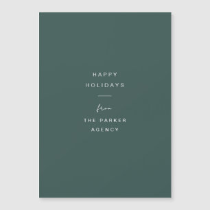 Typographie minimale Carte de vacances pour entr