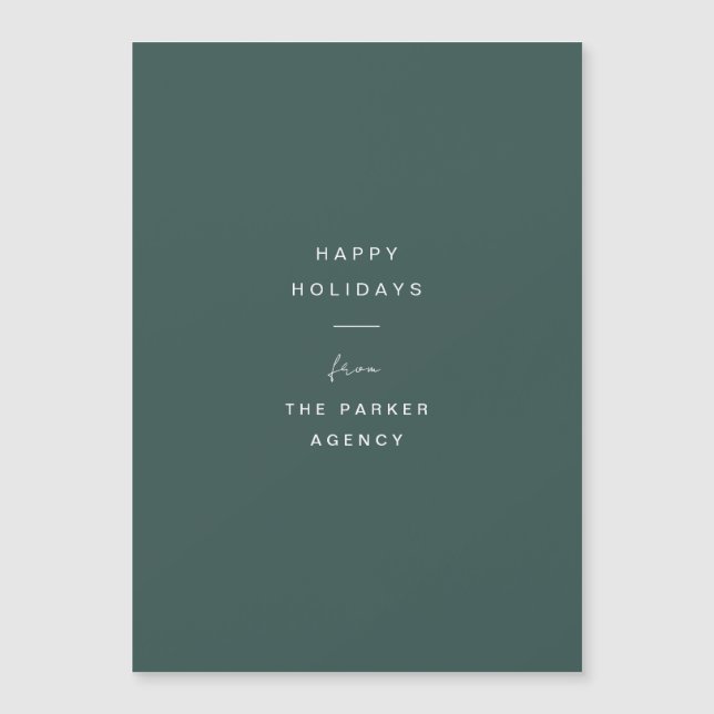 Typographie minimale | Carte de vacances pour entr (Devant)
