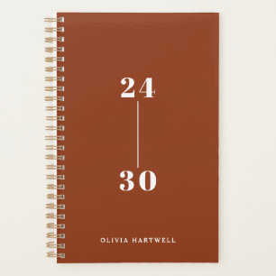 Typographie minimale Chic en terre cuite hebdomada