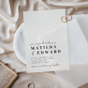 Typographie minimale moderne mariage de script gra