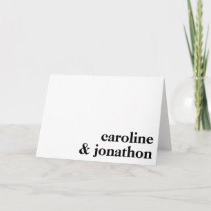 Typographie minimaliste moderne Deux noms   BLANCH