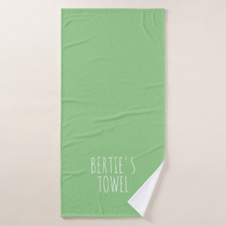 Typographie minimaliste Serviette personnalisée po