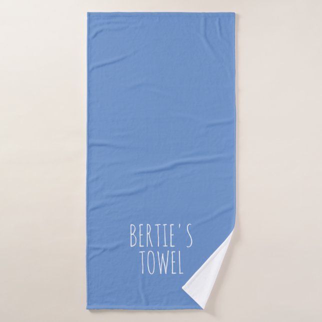 Typographie minimaliste Serviette personnalisée po (Serviette de bain)