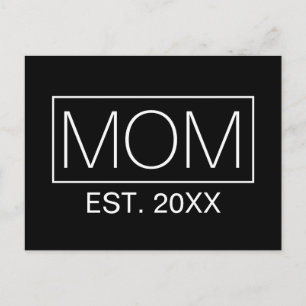 Typographie minimaliste simple   Carte postale