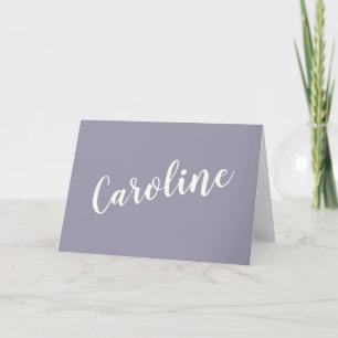 Typographie minimaliste violet gris
