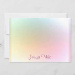 Typographie Modèle colorée moderne Nom du script