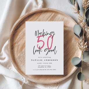 Typographie moderne audacieuse fête du 50e anniver