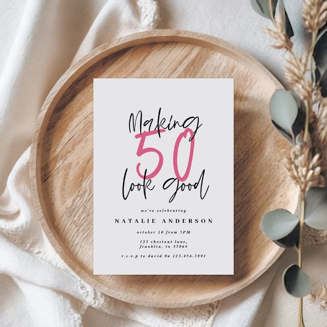 Typographie moderne audacieuse fête du 50e anniver (Créateur téléchargé)