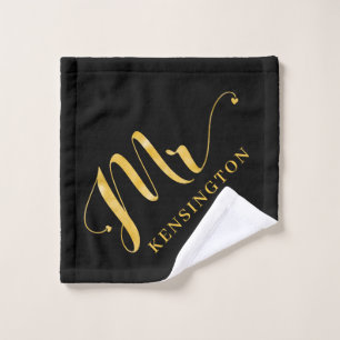 Typographie moderne Chic Gold Foil M. Newlyhed