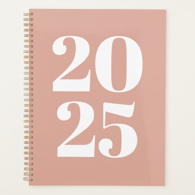 Typographie moderne dusté rose personnalisé année  (Devant)
