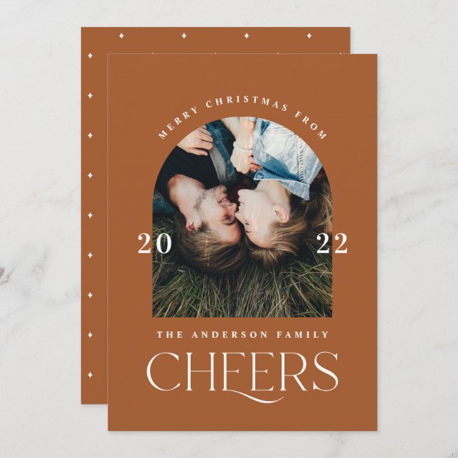 Typographie moderne et tendance terre cuite (Devant / Derrière)