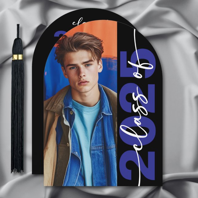 Typographie moderne Gras Arch Grad Faire-part (Créateur téléchargé)