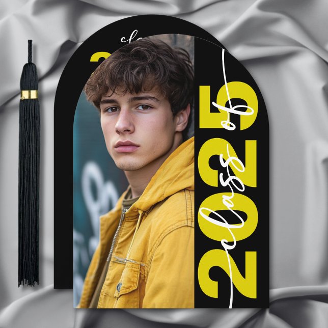 Typographie moderne Gras Arch Grad Faire-part (Créateur téléchargé)