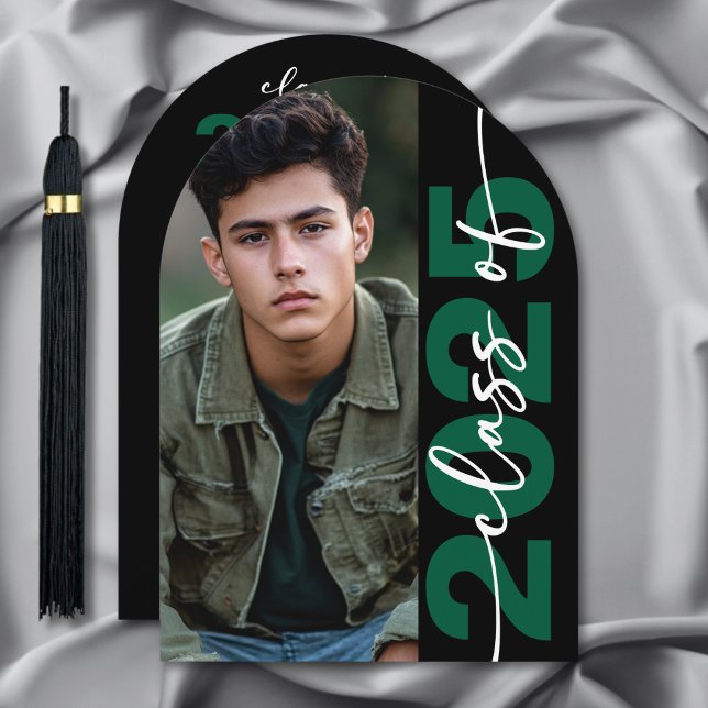 Typographie moderne Gras Arch Grad Faire-part (Modern Bold Typography Arch Grad Announcement)