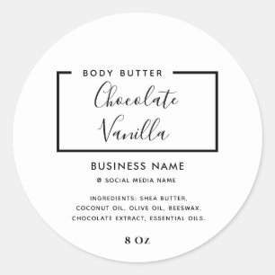 Typographie moderne minimaliste étiquette de produ