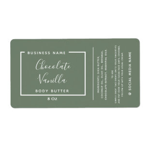 Typographie moderne minimaliste étiquette produit